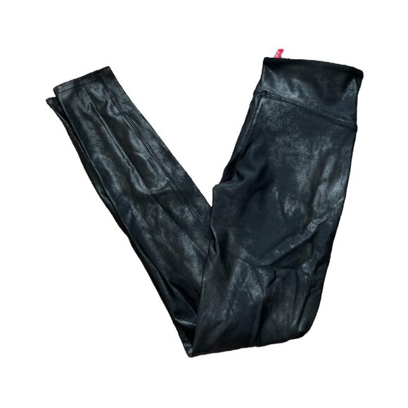 Spanx Black high-waisted leggings size small but runs snug Price reflects condit - Picture 1 of 2